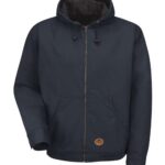 Men's Blended Duck Zip-Front Hooded Jacket