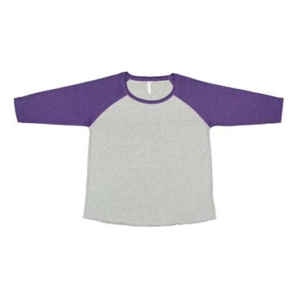 Women's Curvy Collection Baseball Three-Quarter Sleeve Tee