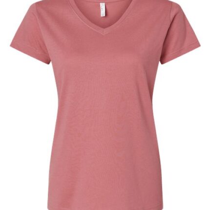 Women's Fine Jersey V-Neck Tee