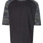 Youth Baseball Fine Jersey Three-Quarter Sleeve Tee