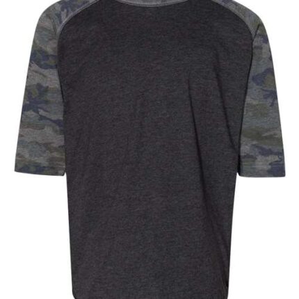Youth Baseball Fine Jersey Three-Quarter Sleeve Tee