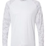 Unisex Cayman Performance Camo Colorblocked Long Sleeve T-Shirt