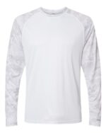 Unisex Cayman Performance Camo Colorblocked Long Sleeve T-Shirt