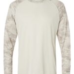 Unisex Cayman Performance Camo Colorblocked Long Sleeve T-Shirt