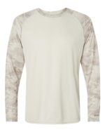 Unisex Cayman Performance Camo Colorblocked Long Sleeve T-Shirt