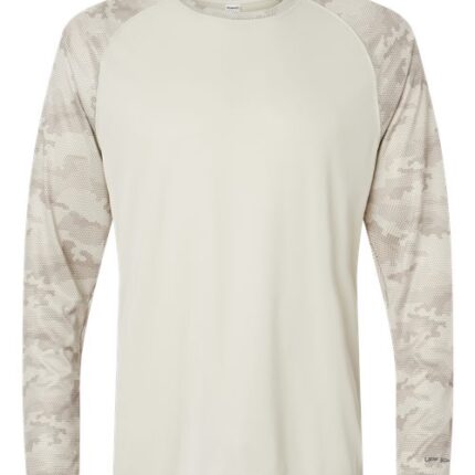 Unisex Cayman Performance Camo Colorblocked Long Sleeve T-Shirt